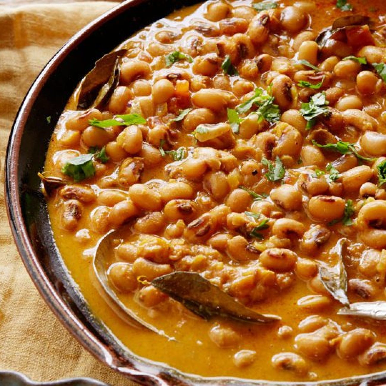 Black-Eyed Peas In Tamarind- Coconut Curry