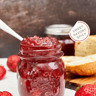 Black Pepper Infused Strawberry Preserves Recipe