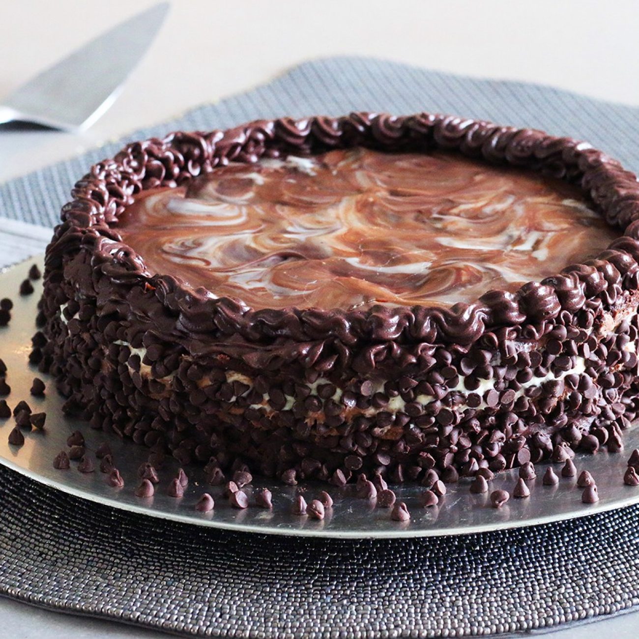 Black Tie Mousse Cake 1