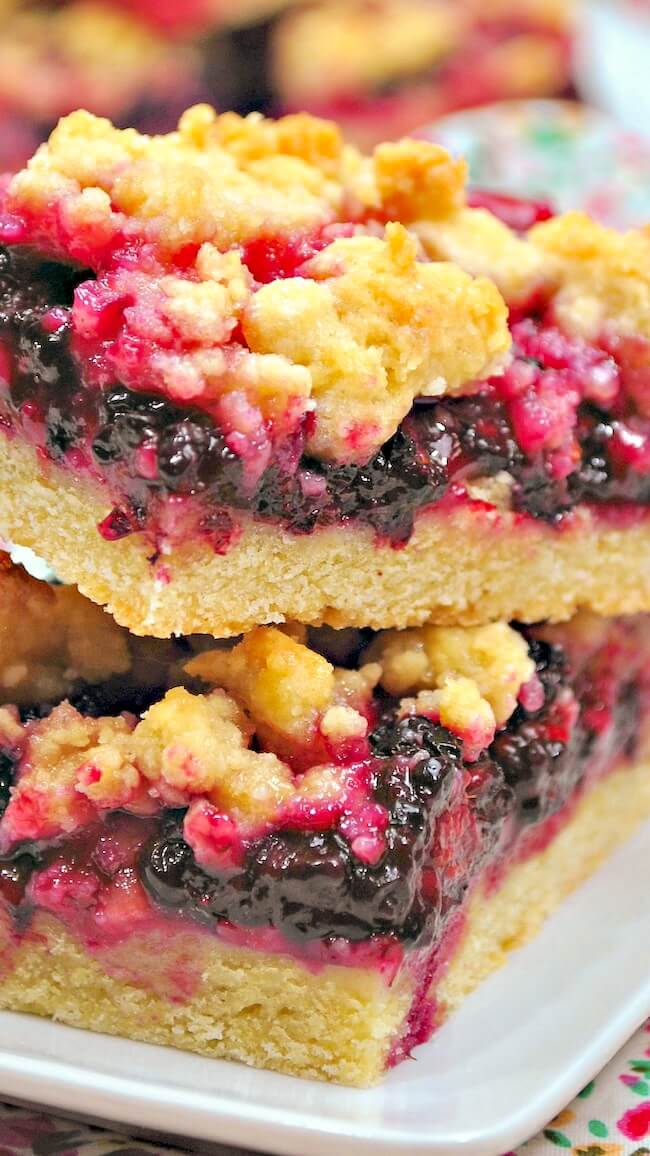 Blackberry Crunch Bars