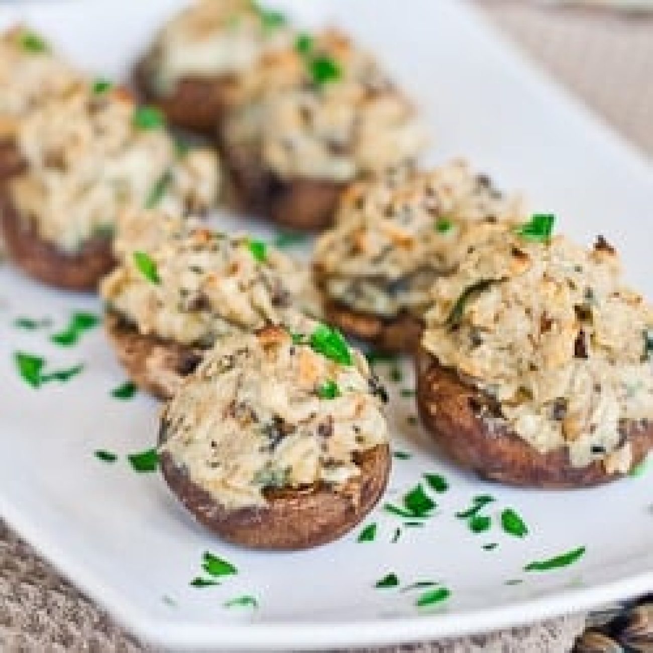 Bleu Cheese Stuffed Mushrooms