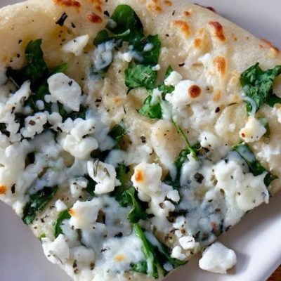 Blue Cheese, Apple And Spinach Pizza