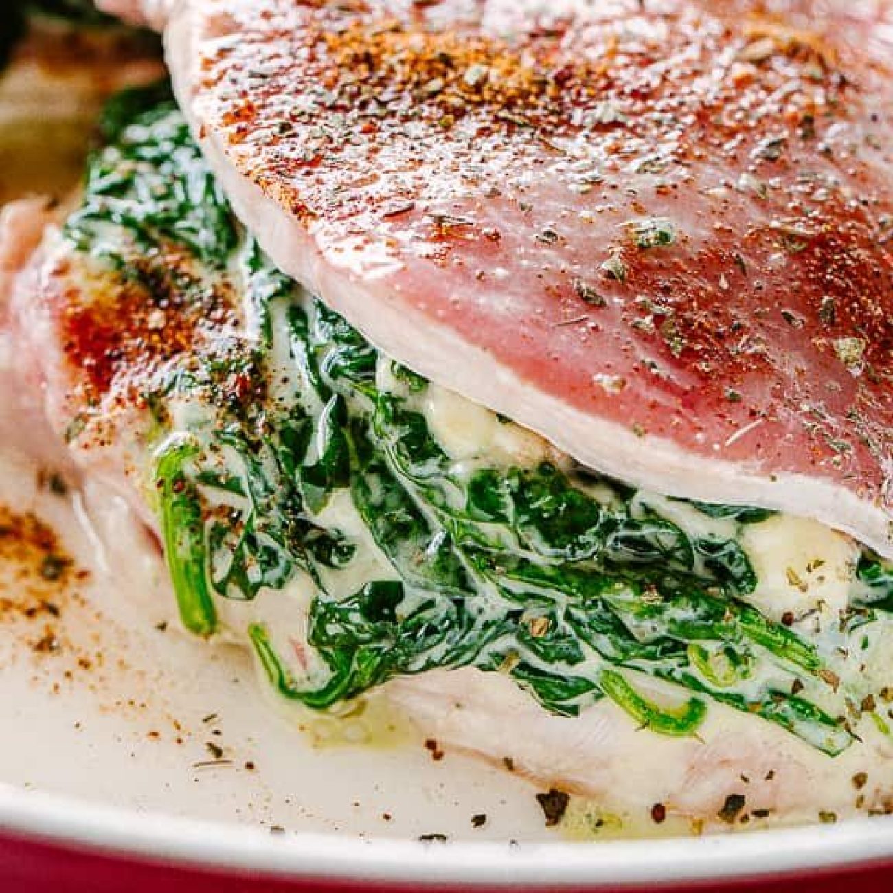 Blue Cheese Stuffed Pork Loin Chops