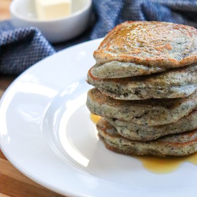 Blue Cornmeal Pancakes