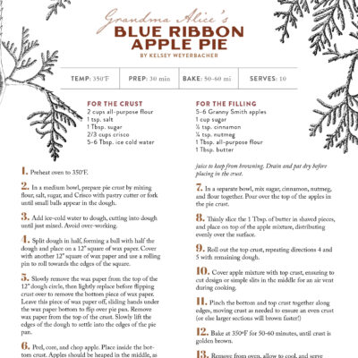 Blue Ribbon Apple Pie