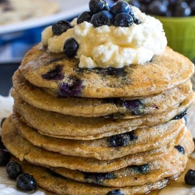 Blueberry Buttermilk Pancakes With