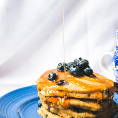 Blueberry Whole Wheat Pancakes