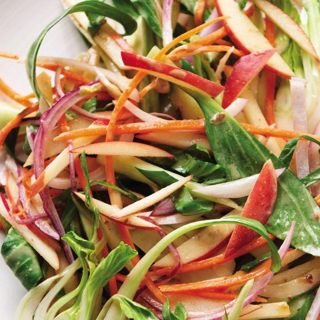 Bok Choy, Carrot And Apple Slaw