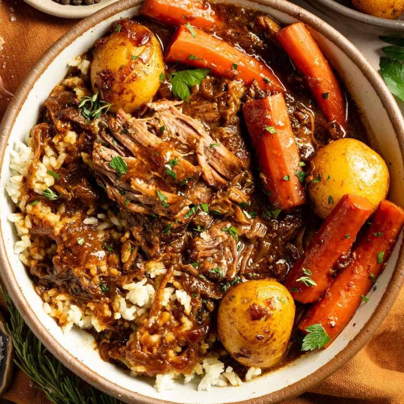 Braised Pot Roast Of Beef