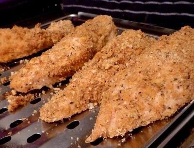 Breaded Lemon Garlic Chicken Breasts