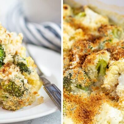 Broccoli And Cauliflower Gratin Recipe