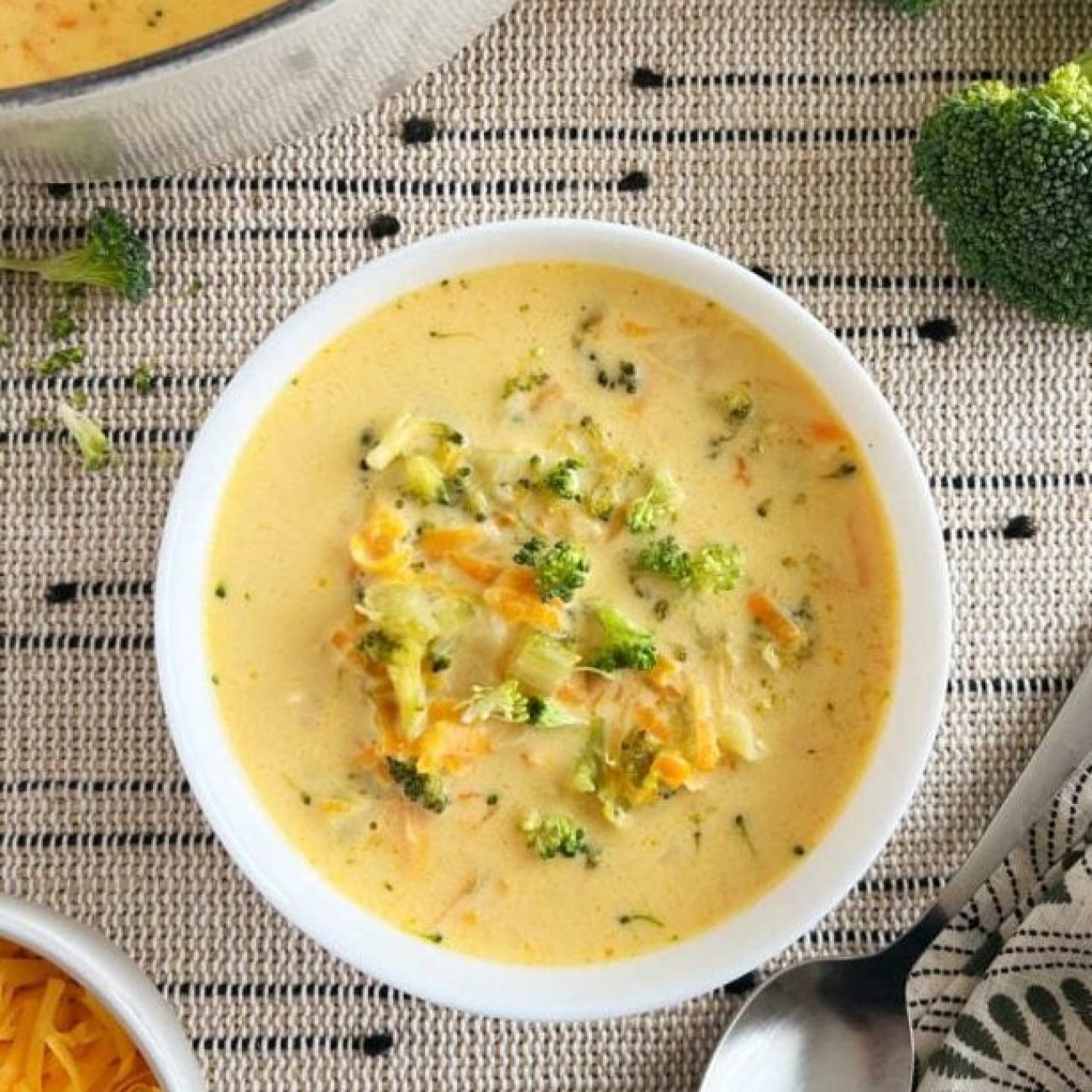 Broccoli Cheese Soup -20 Minute Fast And Low Fat