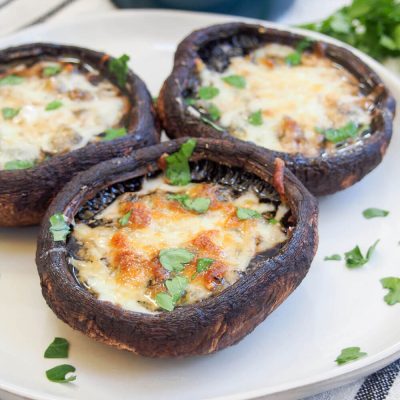 Broccoli Stuffed Baby Portabella