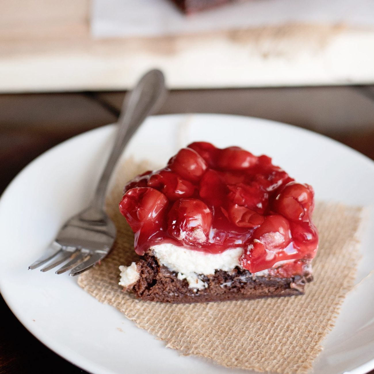 Brownie Cheesecake Cherry Bars