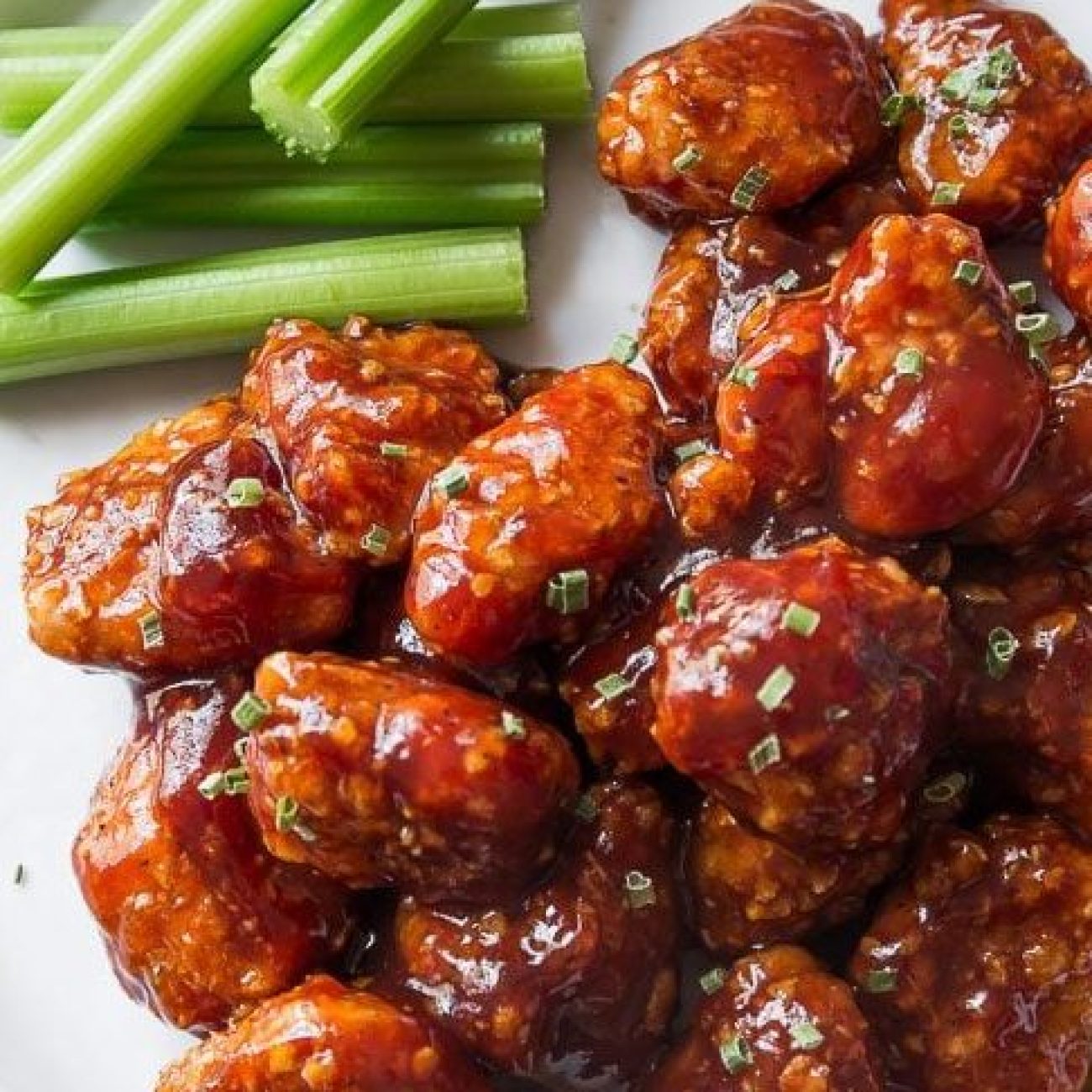 Buffalo Popcorn Chicken Bites