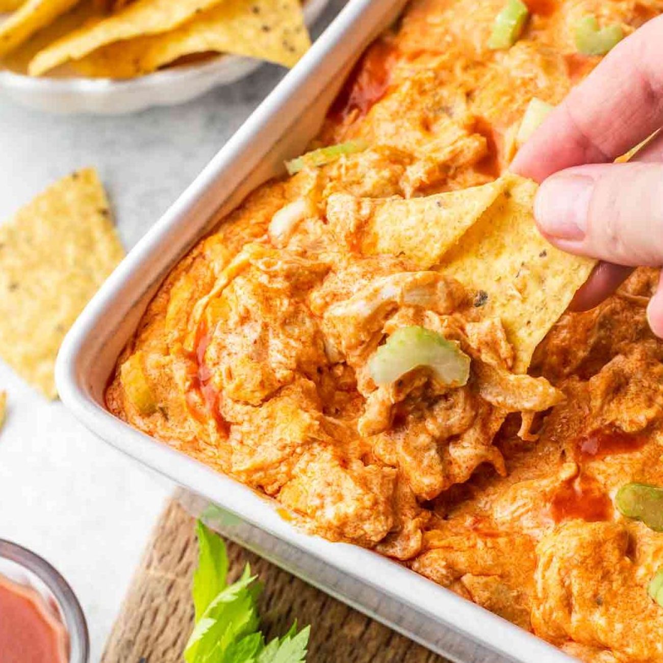 Buffalo Ranch Chicken Dip #Rsc