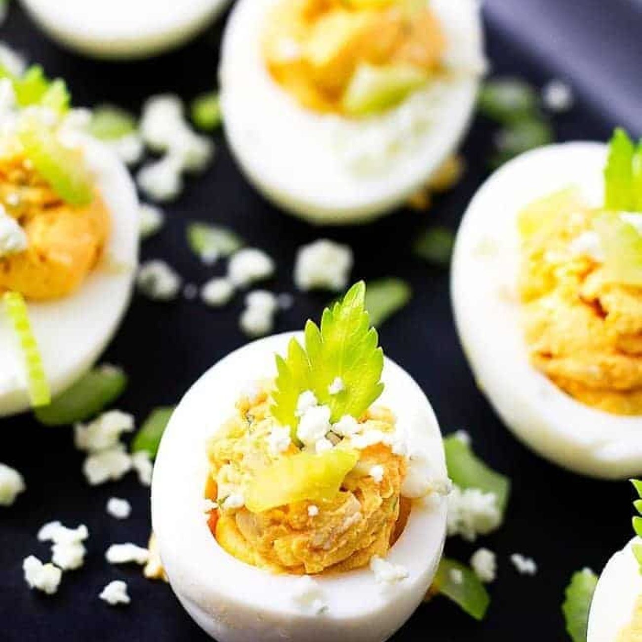 Buffalo Stuffed Eggs