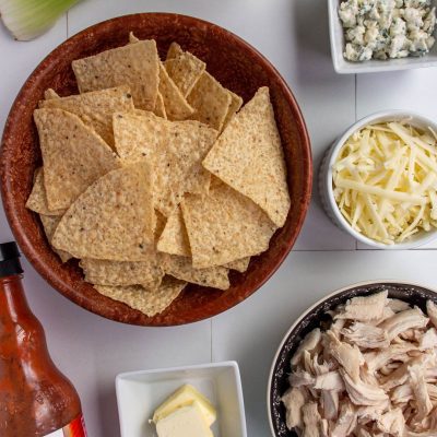 Buffalo-Style Chicken Nachos