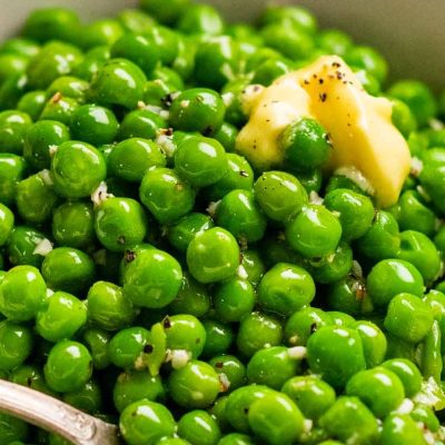 Buttered Baby Carrots And Sweet Peas