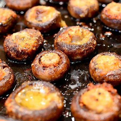 Buttery Pan Roasted Mushrooms And