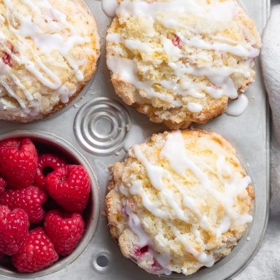 Buttery Raspberry Streusel Filled