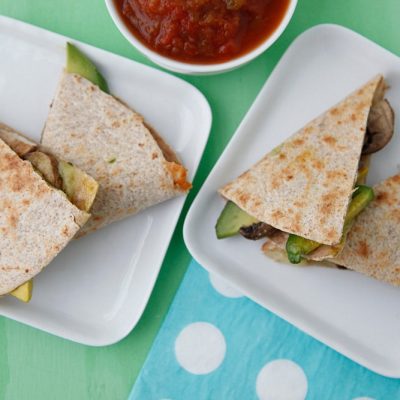 Cacciocavallo And Shiitake Quesadillas