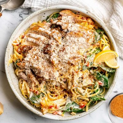 Cajun-Lemon Chicken Spaghetti