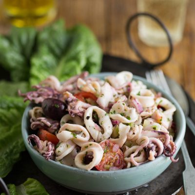 Calamari, Tomato And Caper Salad