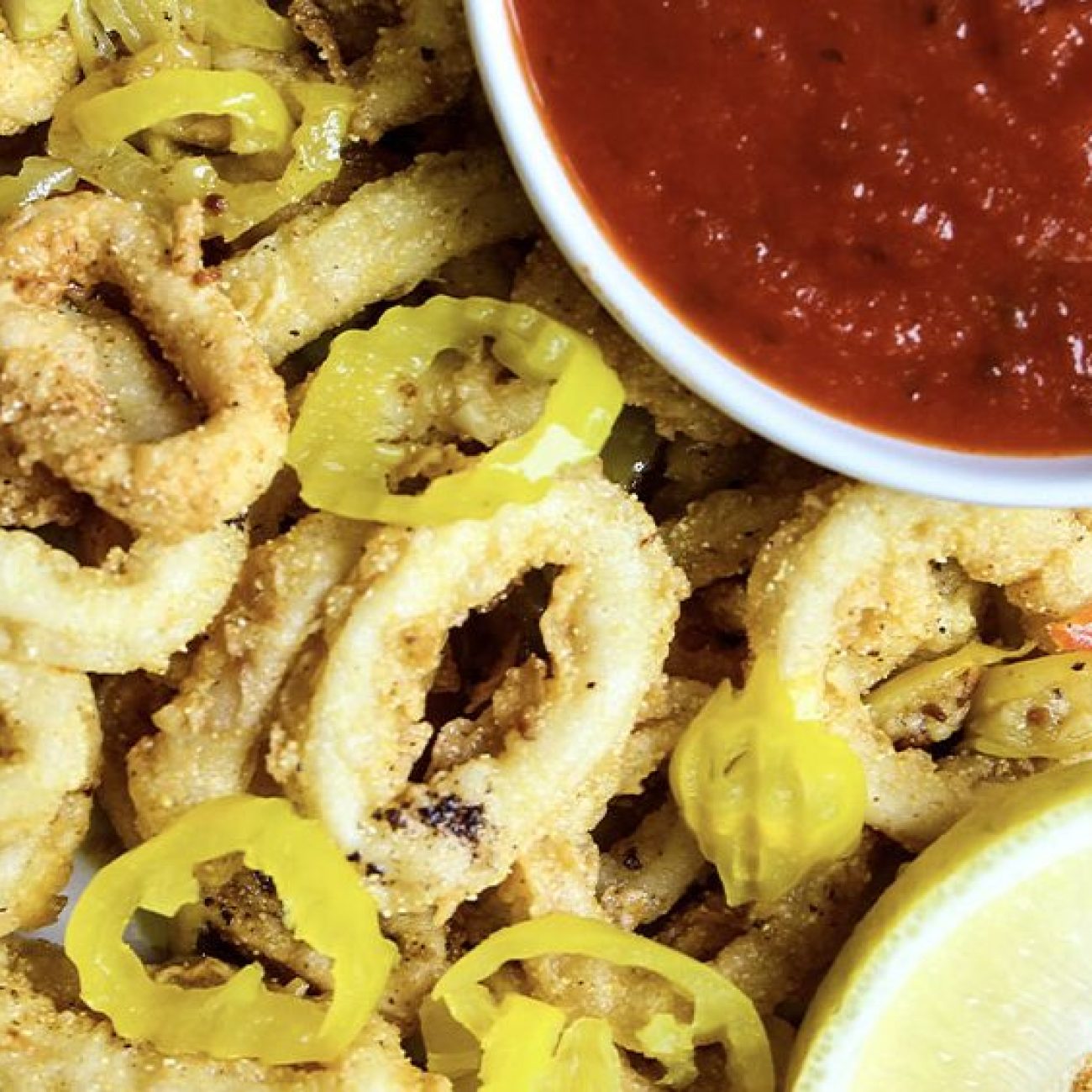 Calamari With Herbs And Polenta