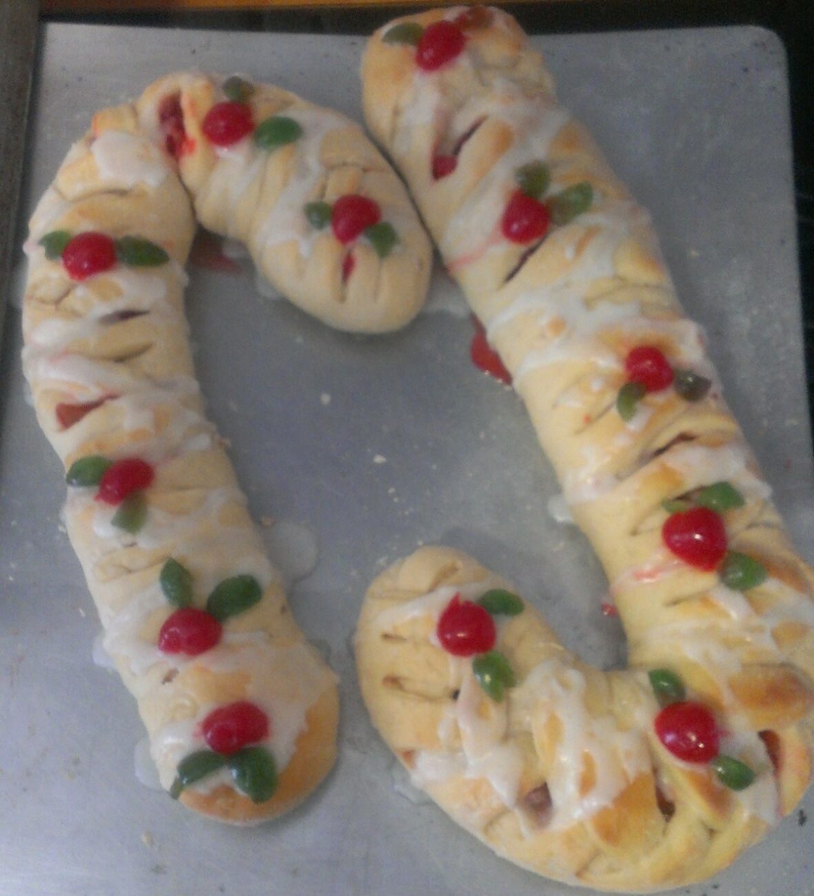 Candy Cane Coffee Cake