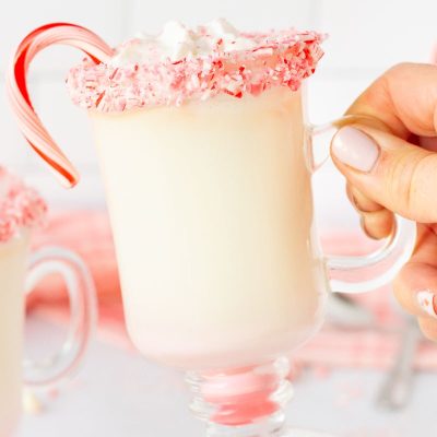 Candy Cane Hot White Chocolate