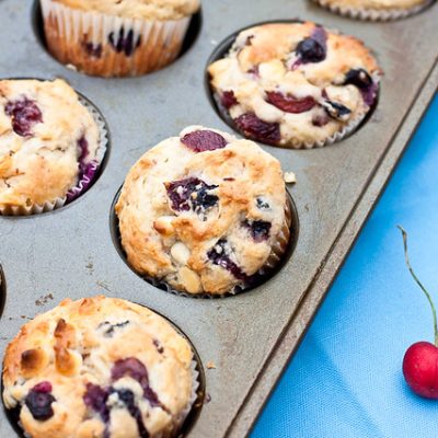 Cantaloupe Cranberry Muffins