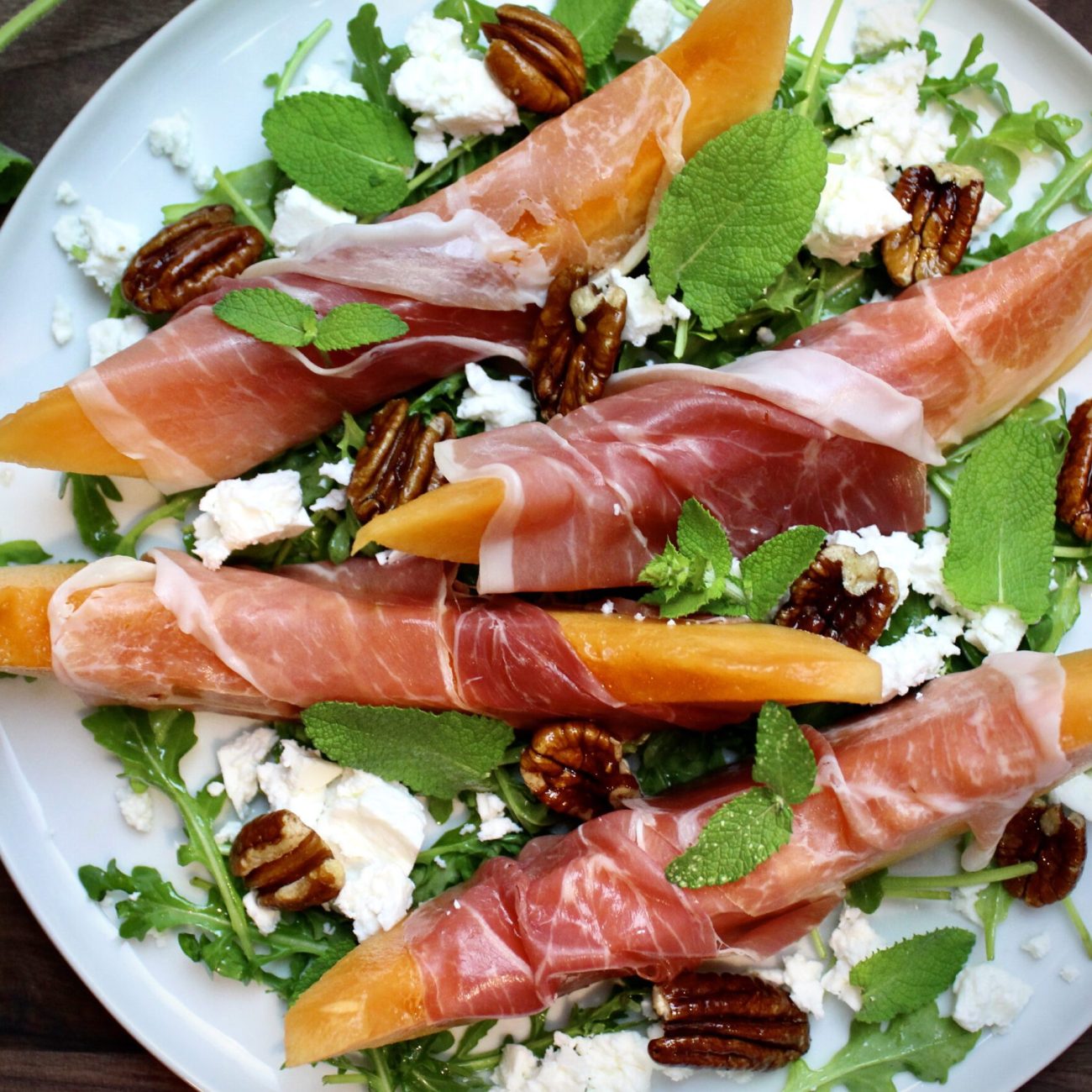 Cantaloupe, Prosciutto, And Cabrales Salad