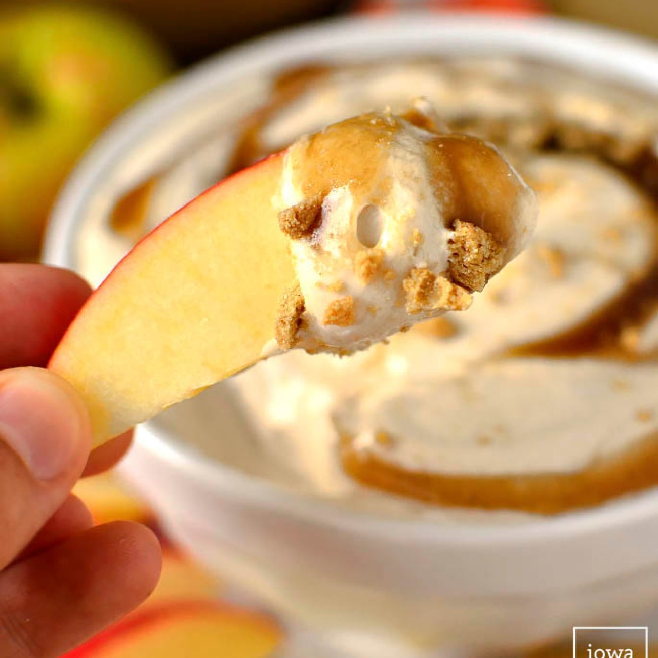 Caramel Apple, Cream Cheese Dip