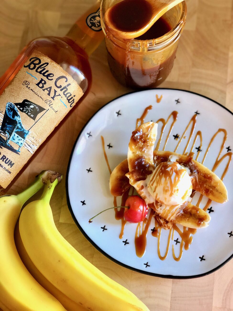 Caramelized Bananas With Rum Sauce And