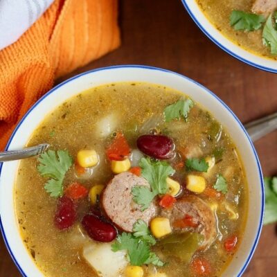 Caribbean Beef Barley Soup With Vegetables