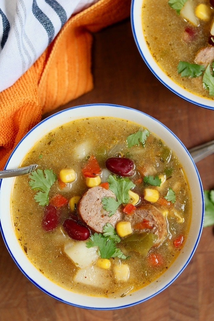 Caribbean Beef Barley Soup With Vegetables