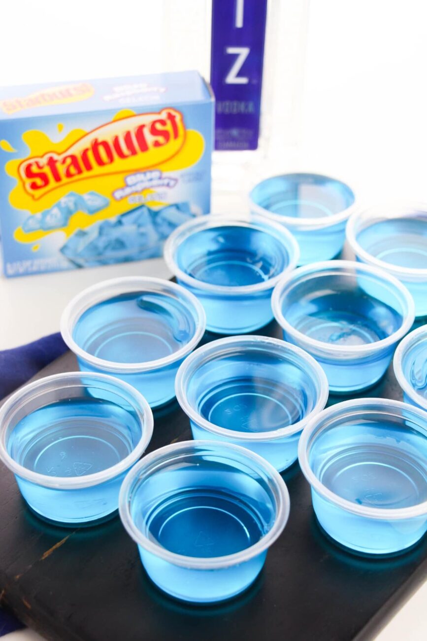 Caribbean Blue Jello Shots