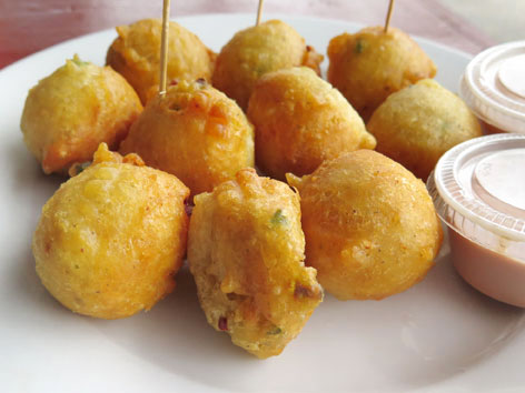 Caribbean Conch Fritters With Island Hot