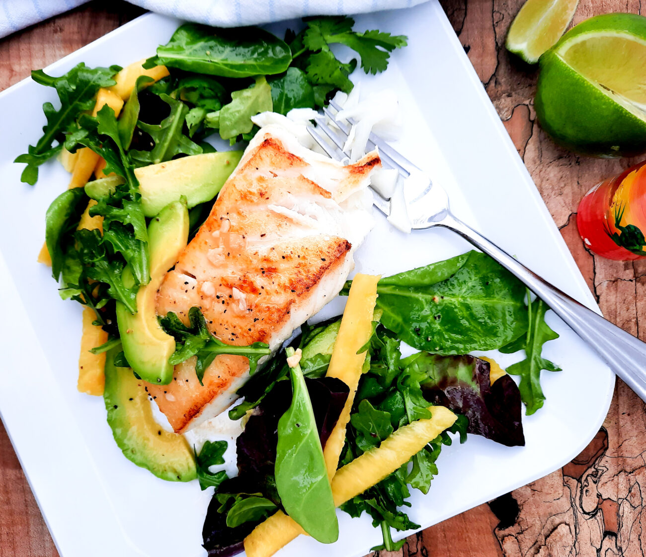 Caribbean Shrimp And Nectarine Salad