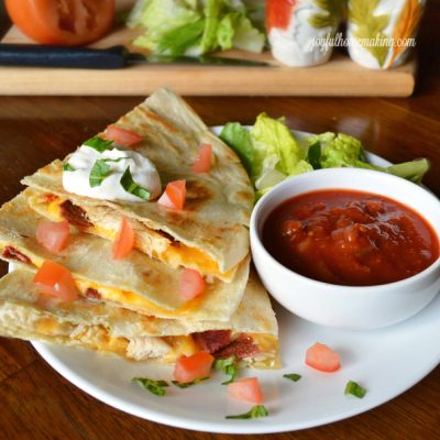 Carlas Bacon And Chicken Quesadillas