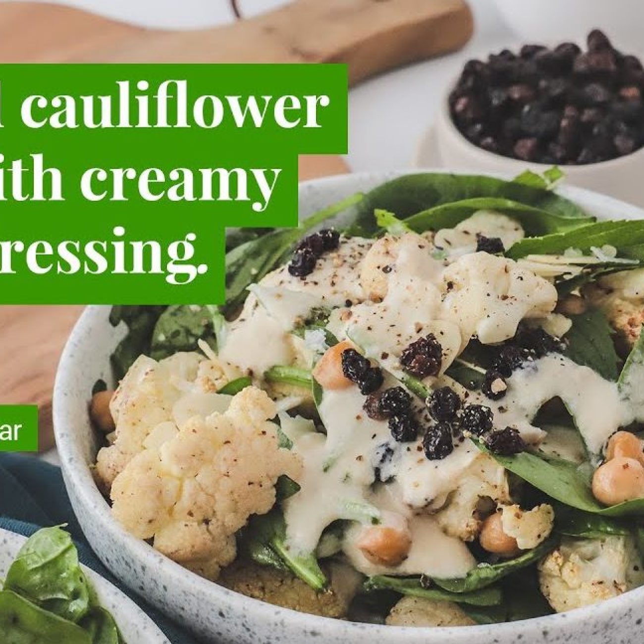 Cauliflower Salad With Tahini Dressing