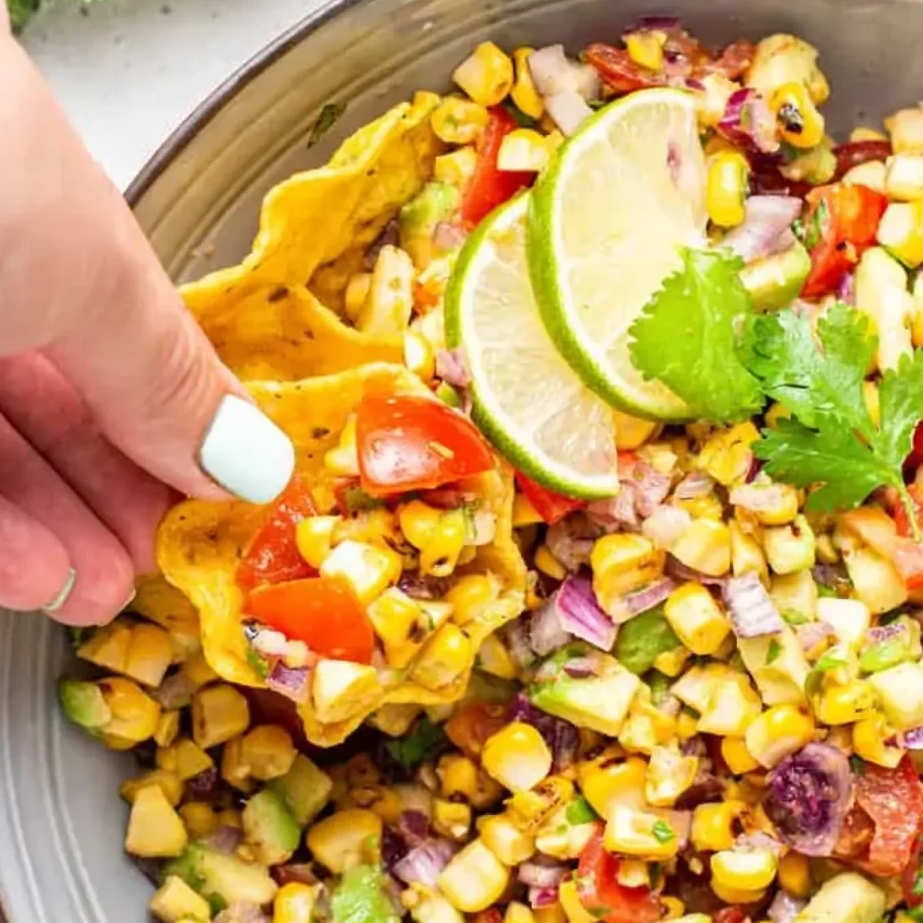 Char-Grilled Avocado and Sweet Corn Delight