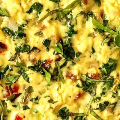 Chard And Cheddar Omelette