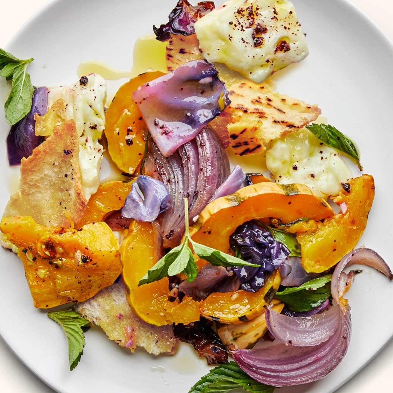 Chargrilled Vegetable And Pita Salad With