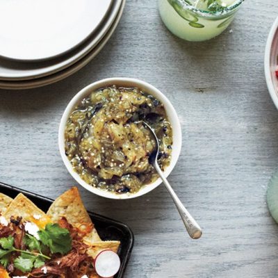 Charred Tomatillo Guacamole