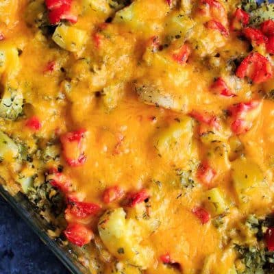 Cheddar Cheese Potato Casserole