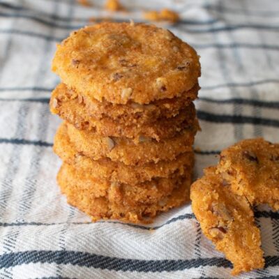 Cheddar Cornmeal Icebox Crackers