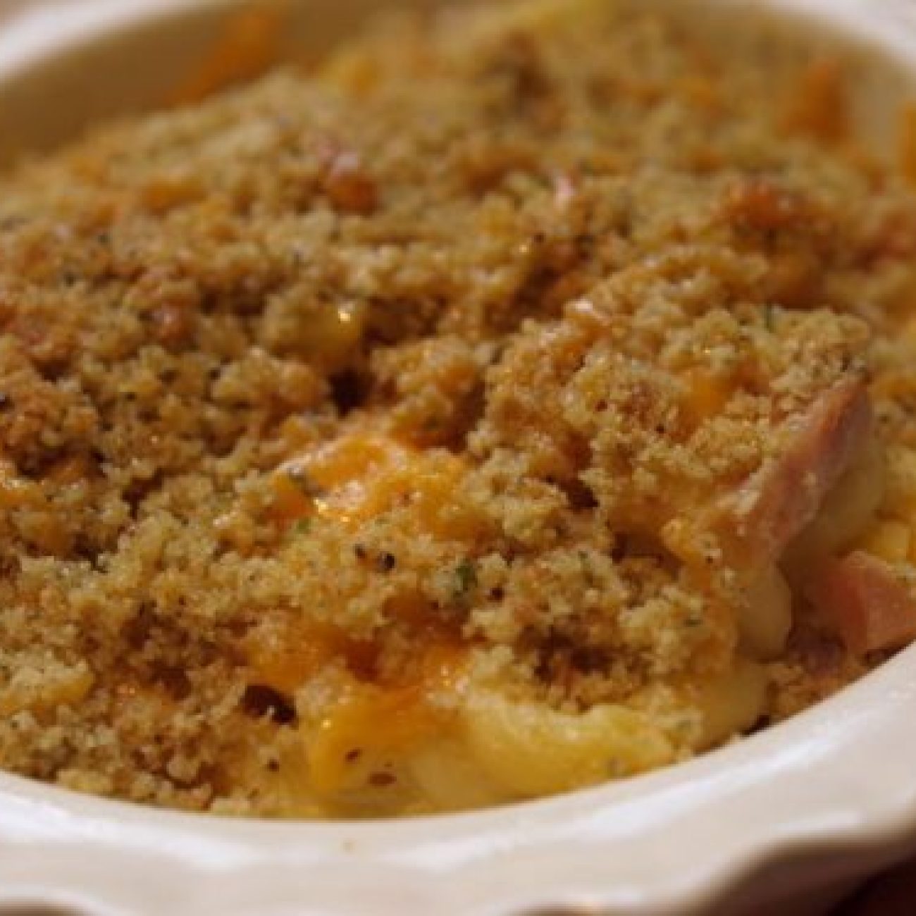 Cheddar Mac & Ham Casserole