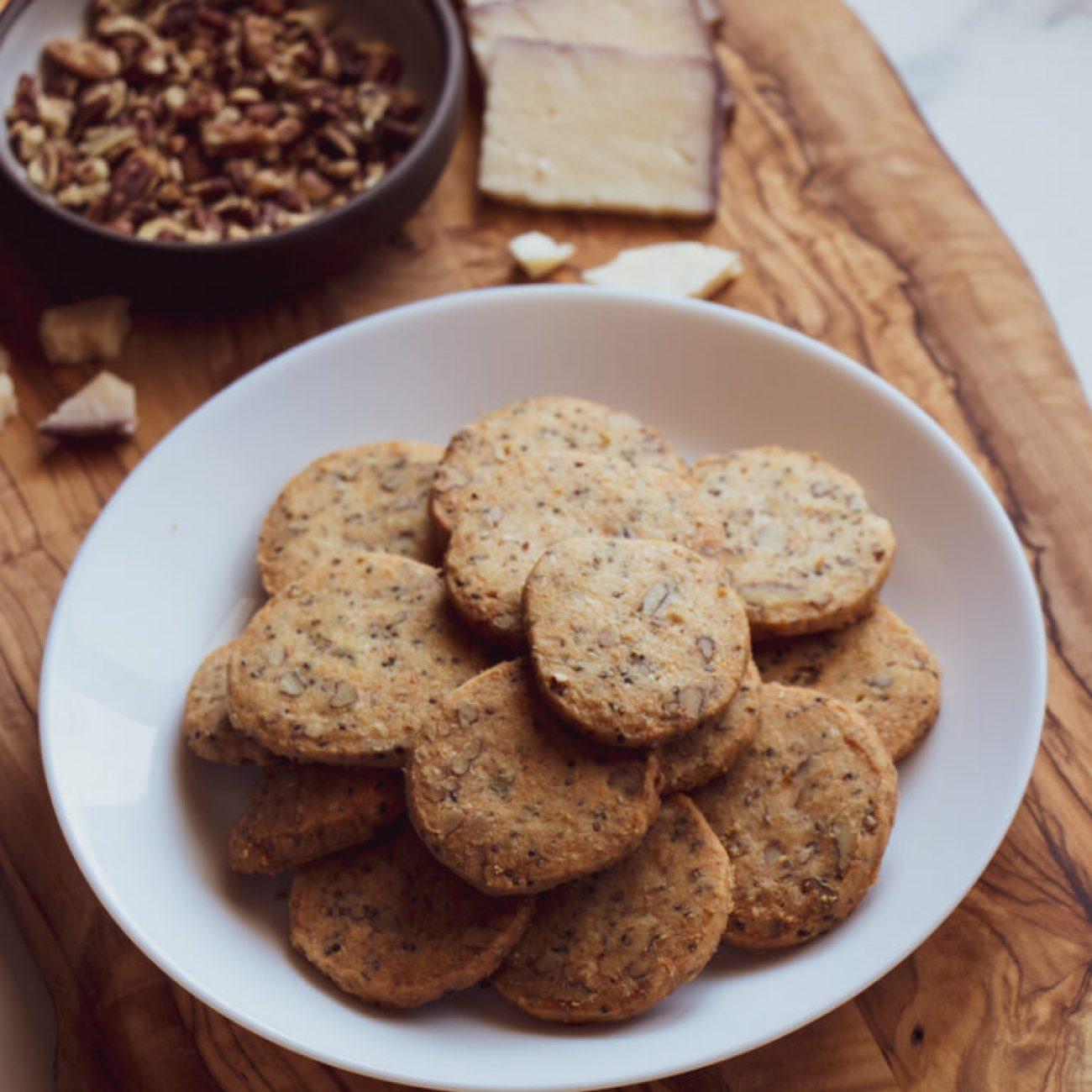 Cheddar Pecan Cookies